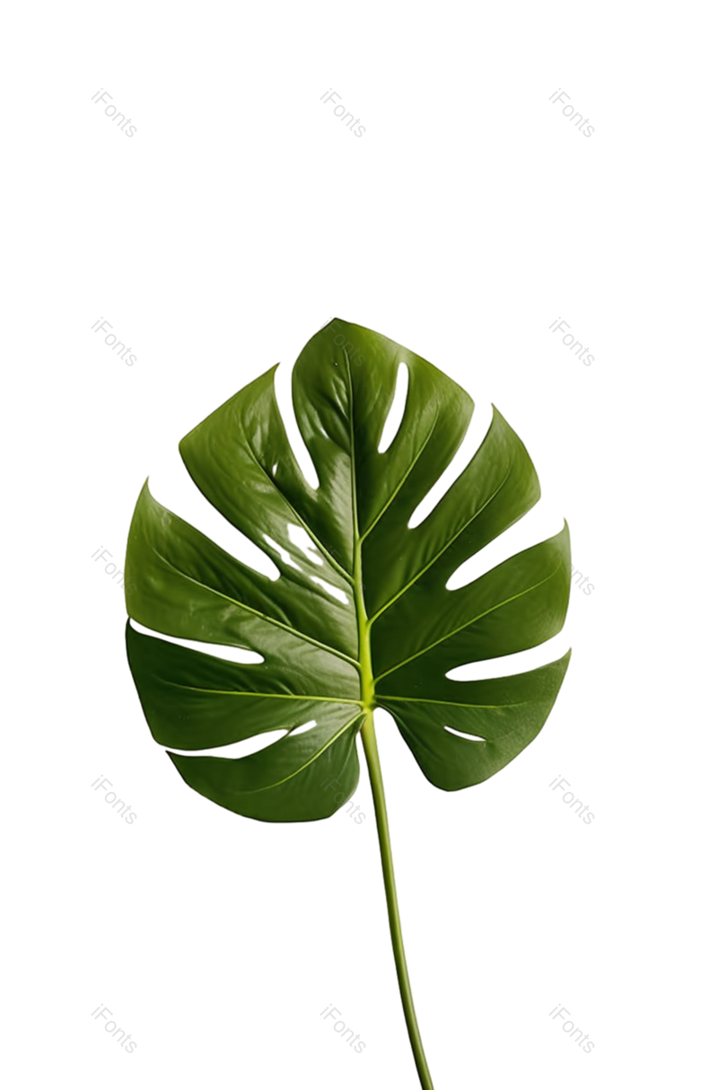 叶子图片,白色背景元素,绿色PNG,植物免抠素材